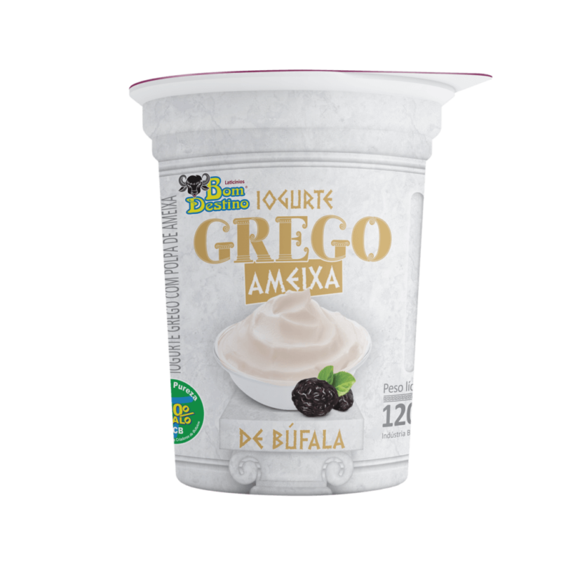 Iogurte de búfala com polpa de ameixa