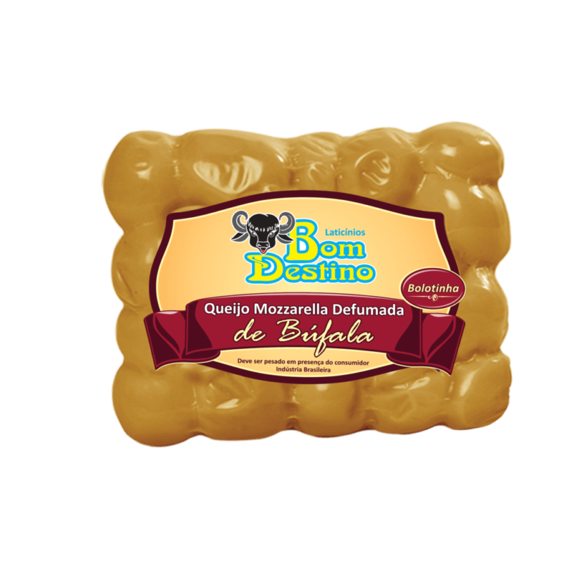 Queijo Mozzarella defumada de búfala tipo bolotinha