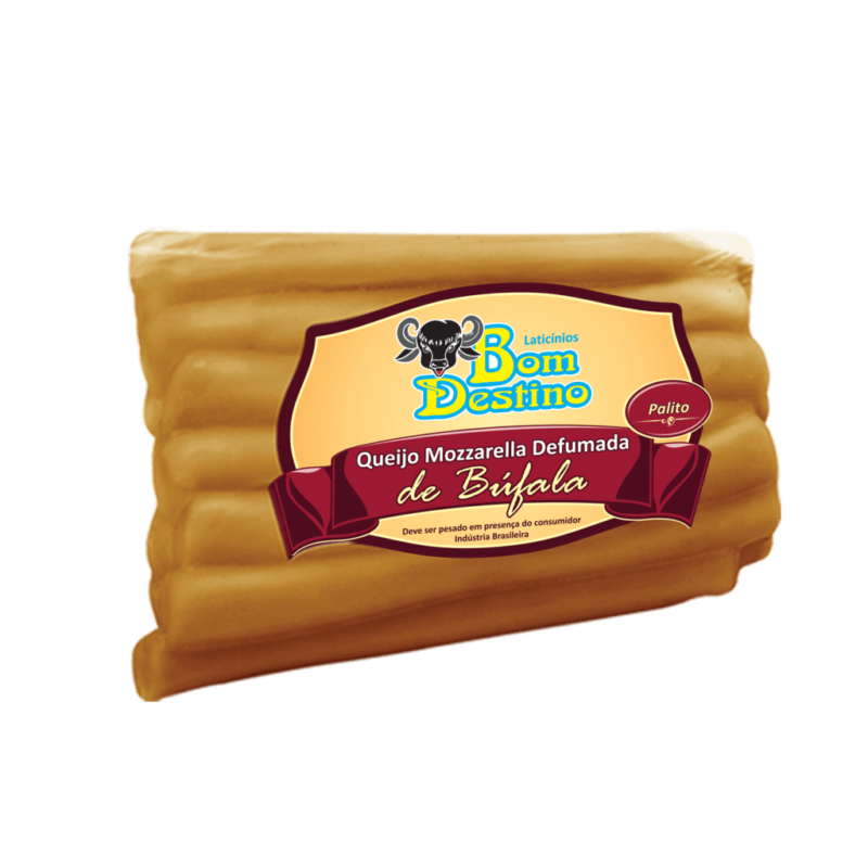 Queijo Mozzarella defumada de búfala tipo palito