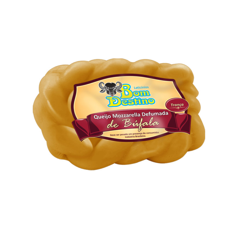 Queijo Mozzarella defumada de búfala tipo trança
