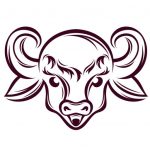 ilustração de búfala da logo da Bom Destino