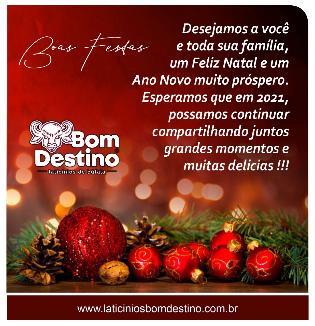 Feliz Natal !!! – Laticínios Bom Destino